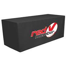 6ft Polyester Fitted Table Cover - Full Color Imprint