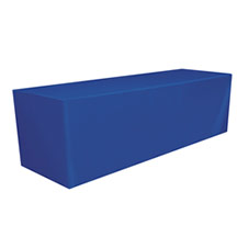 8ft Polyester Fitted Table Cover - Blank