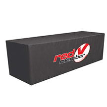 8ft Polyester Fitted Table Cover - Full Color Imprint