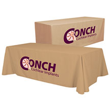 8ft Convertible Polyester Table Throw - Full Color Imprint