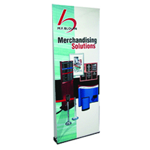 31.5in Sidewinder Banner Stand 2-Sided - Hardware Only
