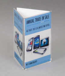 Tri-Fold Countertop Sign Holder