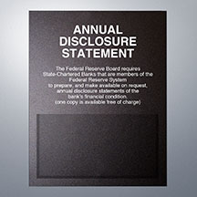 Annual Disclosure Statement - FDIC Banks (Federal Reserve) - Magnetic