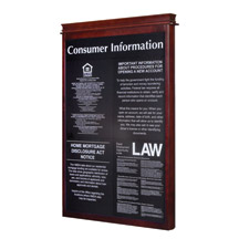 Windsor Wall Frame with Header for 4 Magnetic Signs