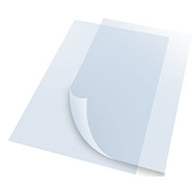 Set of 2 Clear Plastic Lenses - 8.5x11