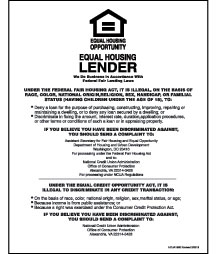 Equal Housing Lender - Credit Unions - Digital Print