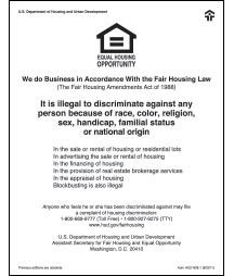Equal Housing Opportunity - HUD v1 - Digital Print