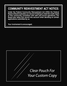 Community Reinvestment Act - Federal Reserve - Black Acrylic
