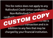 Custom ATM Sign - 3.5