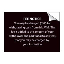 Fee Notice Decal - 3.5