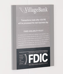 Magnetic FDIC Strip - 7w x 3h