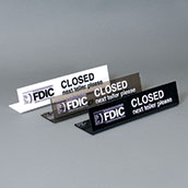 Counter Sign - Closed with FDIC Logo
