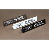 Counter Sign - Closed with NCUA Logo