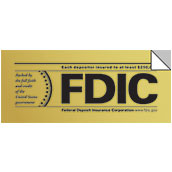 1-Sided FDIC Laminated Decal - 7x3