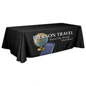 8ft Polyester Table Throw - 4-Sided - Dye-Sub