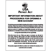 Partriot Act - Personal-Bus Account 11x14 White