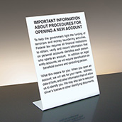 Partriot Act - 11x14 White Acrylic - Bent