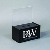 Acrylic Suggestion Box with Sign Holder