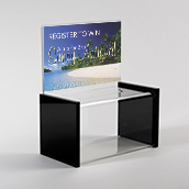 Acrylic Suggestion Box with Sign Holder