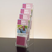 Tiered Literature Holder with Angled Sides - 4w