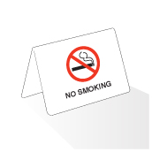 Bent Acrylic Facility Sign, 4w x 6h, No Smoking