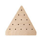 Triangle Peg Game with Space for Imprinting