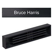Black Name Insert - Square Corners