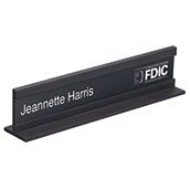Matte Black Name Holder - Large 11h x 3w