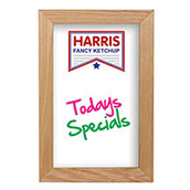 Oak Frame Wall Wet-Erase Board - 12w x 18h