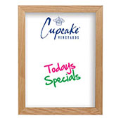 Oak Frame Wall Wet-Erase Board - 23w x 30h