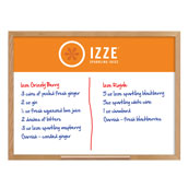 Oak Frame Wall Wet-Erase with Tray - 36x48