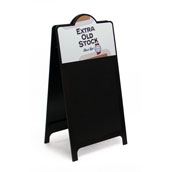Large Header A-Frame Chalkboard with Round Top - 28x48