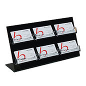 Counter Business Card Holder, (6) Pockets - 3 wide x 2 high