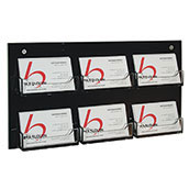 Wall Business Card Holder 6 Pocket - 2 Tier