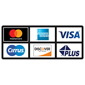 ATM Card Acceptance Sign - 6 Sign - 2 Rows of 3