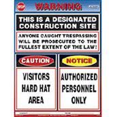 Construction Site Poster - 18w x 24h