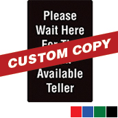 Custom 2-Sided Acrylic Traffic Sign - 7w x 11h