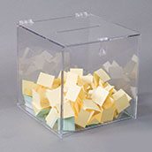 Acrylic Cube Suggestion Box - Large