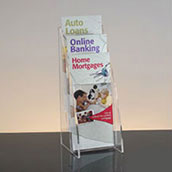 Tiered Literature Holder with Arc Sides - 4w
