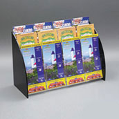 Acrylic Brochure Holder with Arc Sides - 12 Pocket 3-Tier