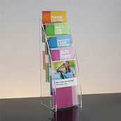 Tiered Literature Holder with Arc Sides - 4w