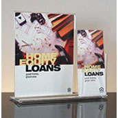 Counter Sign Holder with Single Brochure Pocket