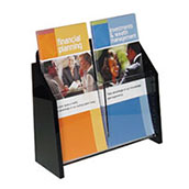 Wall Mount Literature Holder with Angled Sides - 4w