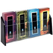 Wall Mount Literature Holder with Angled Sides - 4w
