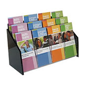 Wall Mount Tiered Literature Holder - 4w