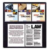 Wall Mount Sign Holder - 11w x 14h and 8.5w x 11h