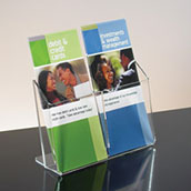 Side-by-Side Literature Holder - 4w
