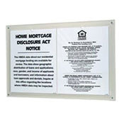 2-Pocket Acrylic Wall Frame for Paper Mandatory Signs