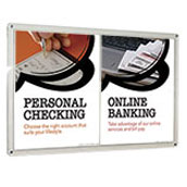 2-Pocket Acrylic Wall Sign Frame - 8.5x11