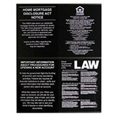 Economy Wall Frame for 4 Acrylic Mandatory Signs